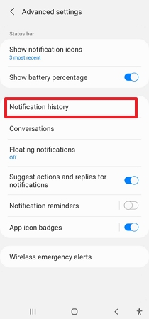 Go to the Settings