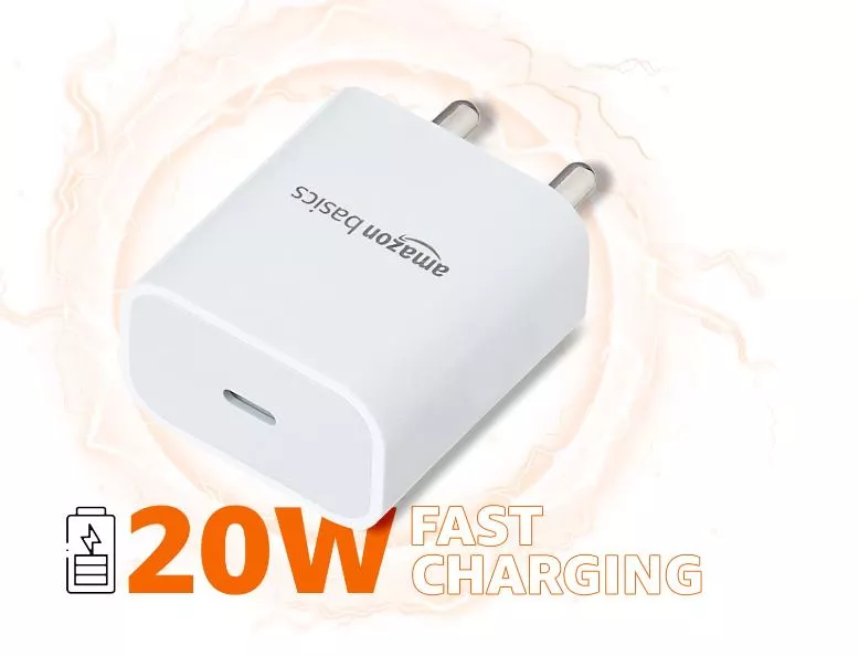 AmazonBasics 20W Phone Charger for Type C Adapter