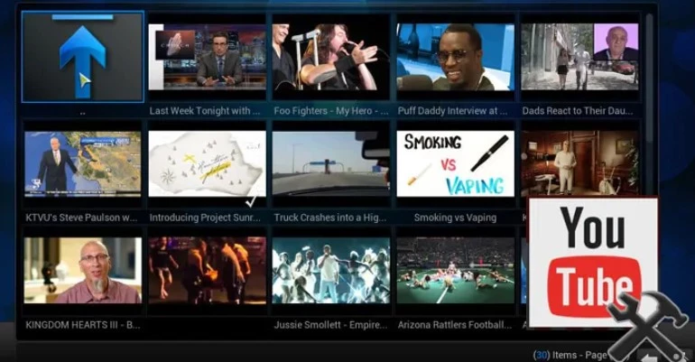 Kodi with Youtube Addon
