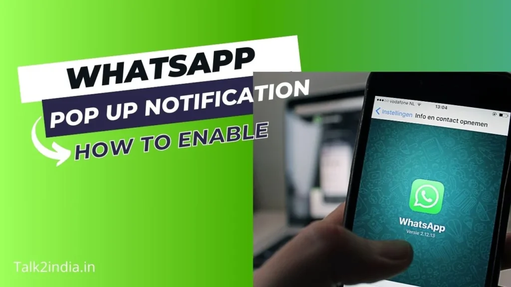 Whatsapp popup notification